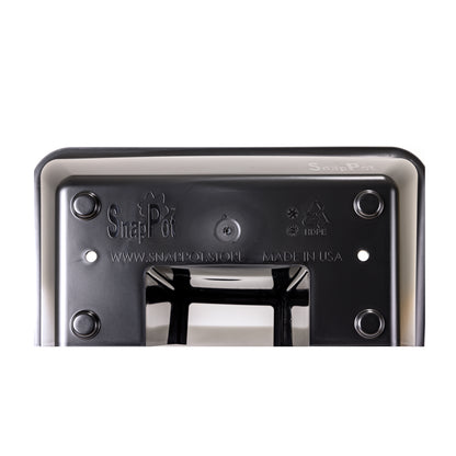 Tuxedo Black SnapPot Post Planter Kit Black SnapPot® Bottom View